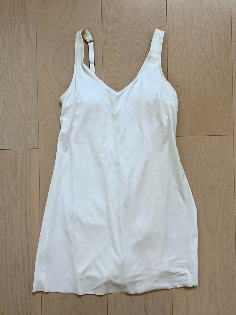 Gilly Hicks Cream V-Neck Slip Mini Dress